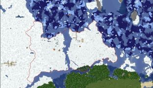 Прыкладныя агульнавызначаемыя межы Асьвільчы падчас ейнай актыўнасці і існавання, сярэдні варыянт